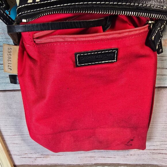 Dooney & Bourke Zebra Print Leather Crossbody Bag - Picture 8 of 10